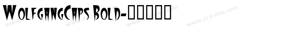 WolfgangCaps Bold字体转换